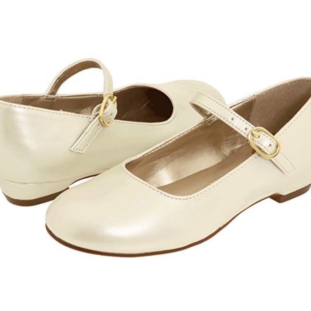 Nina Toddler Dress Shoes size 7.5 - Bone Pearlized